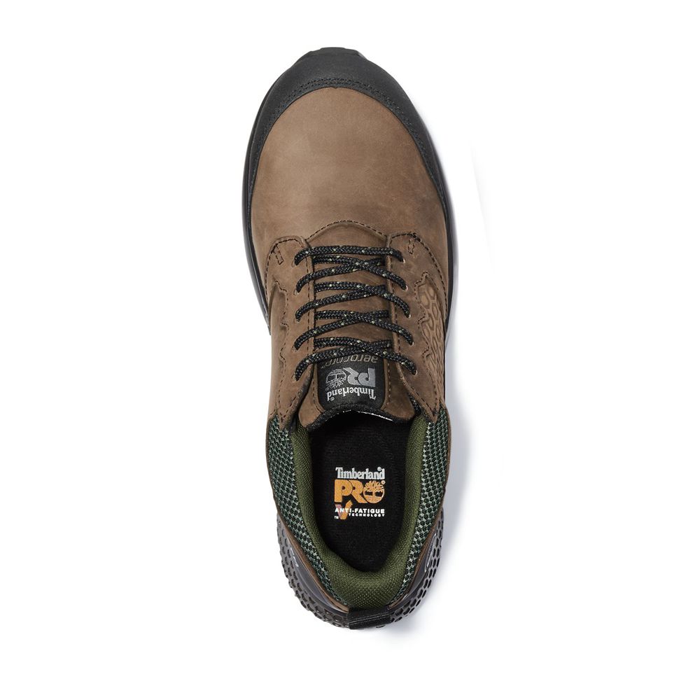 Timberland Mens Work Shoes PRO® Reaxion Comp Toe - Brown/Black - India KT8746593